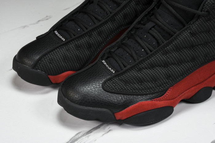 air jordan 13 retro“bred” black/ red mens 414571-004