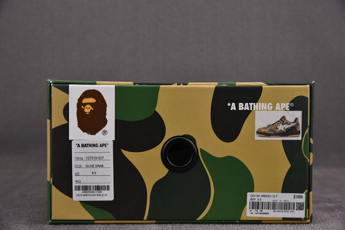 a bathing ape bape sta low copshoe bp-025