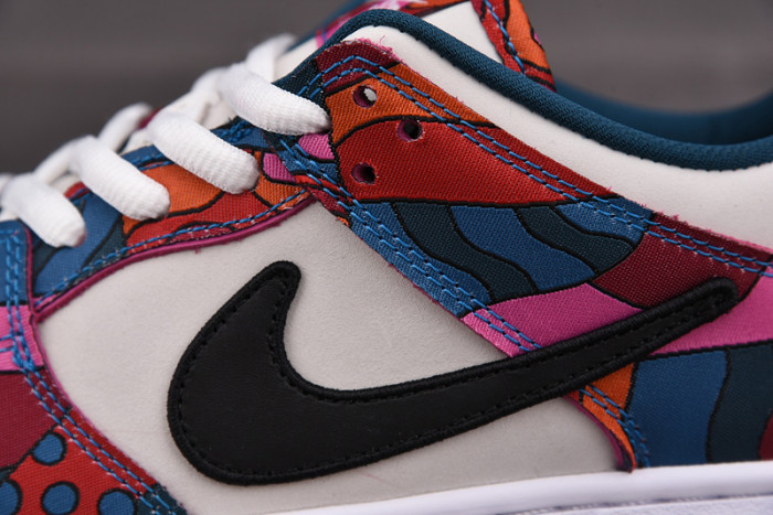 nike sb dunk low pro parra abstract art (2021) - dh7695-600
