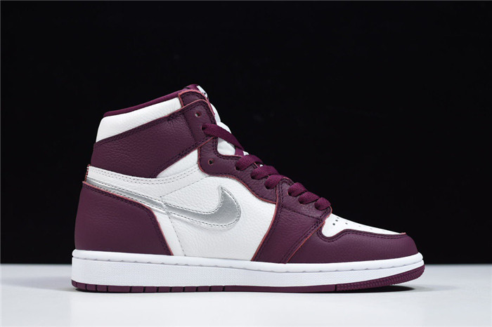 jordan 1 retro high og bordeaux - 555088-611