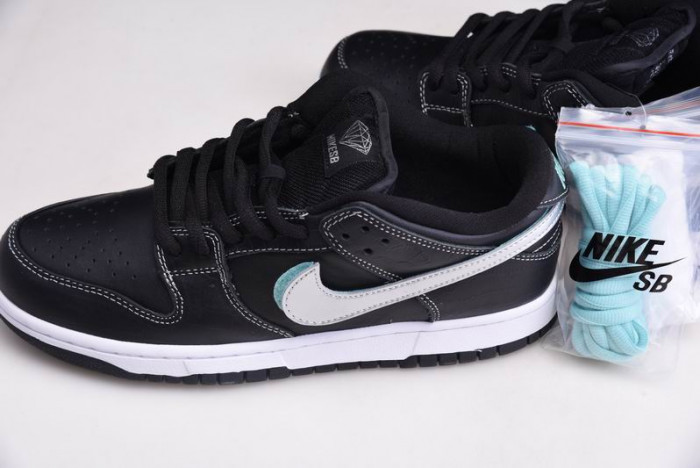 nike sb dunk lof Di*m*nd s*pply co black Di*m*nd bv1310-001