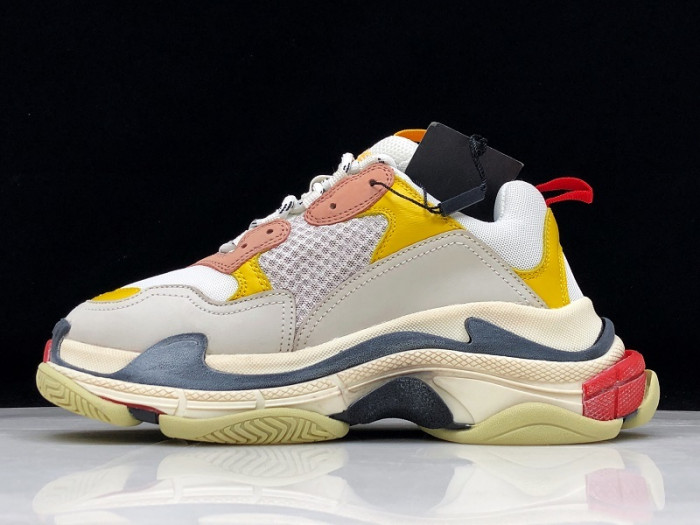 bl triple s cream yellow red 490672 w09o5 9035