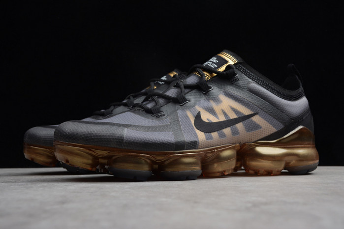 nike air vapormax 2019 black/metallic gold ar6631-002