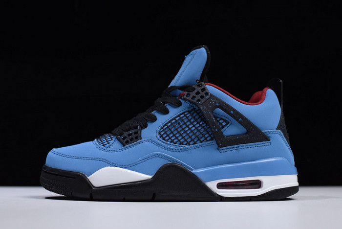 travis scott x air jordan 4 “houston oilers” university blue 308497-406