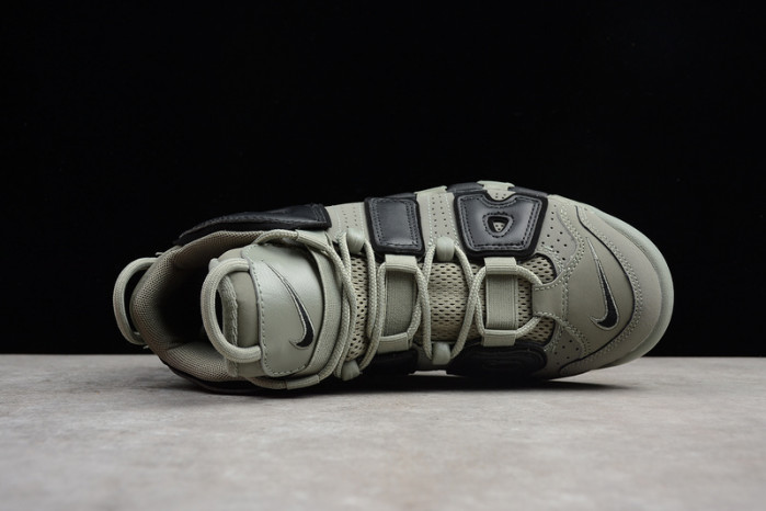 nike air more uptempo “dark stucco” dark stucco/black womens 415082-007
